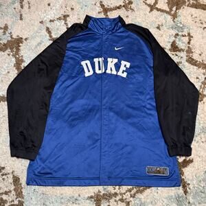 Vintage Nike Elite Duke Blue Devils Basketball Snap Up Jacket Size 2XL Y2K